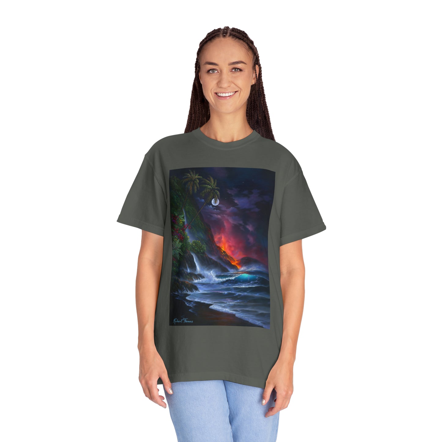 OMG! This Shirt is HOT!!! Robert Thomas Volcano Passion!!! Unisex Garment-Dyed T-shirt