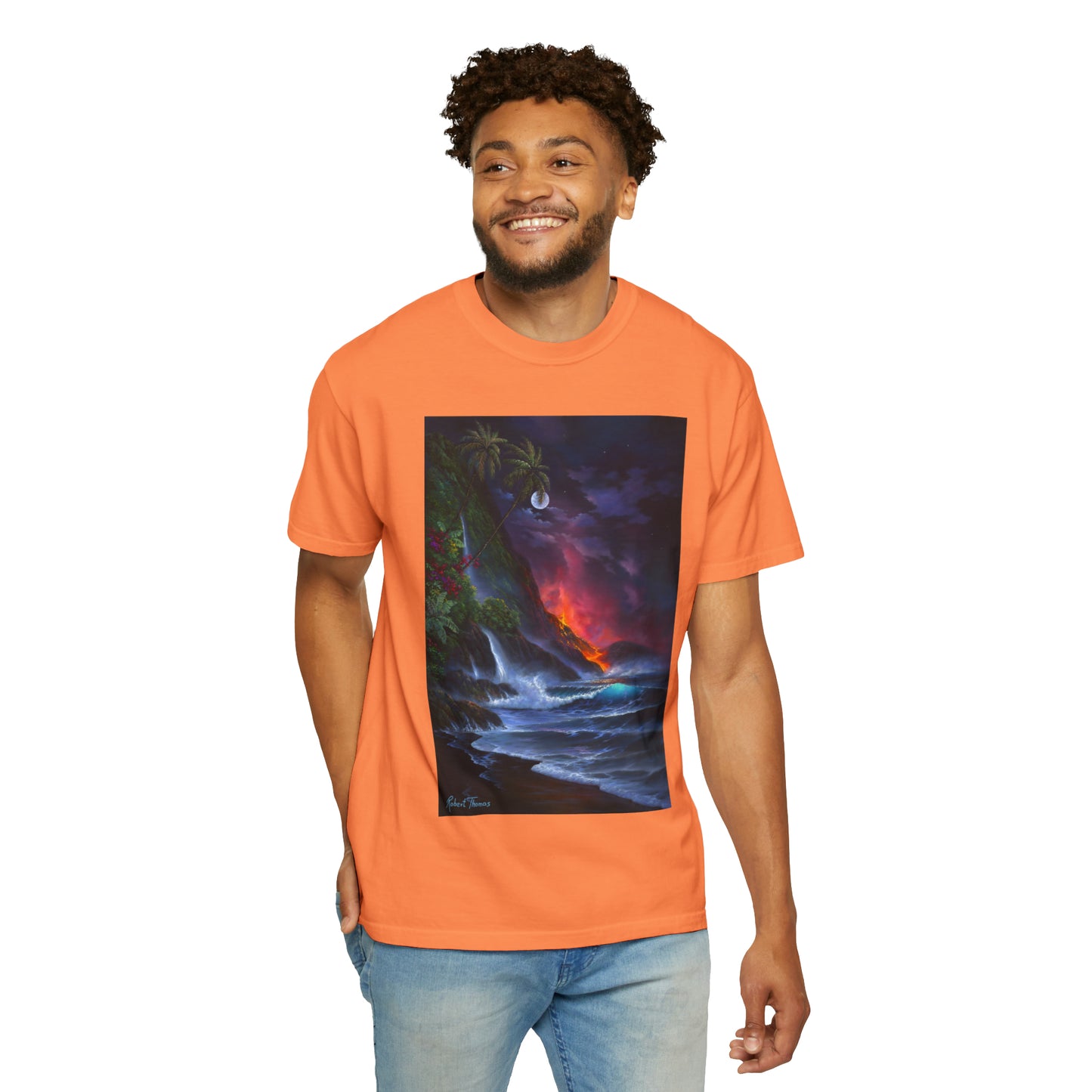 OMG! This Shirt is HOT!!! Robert Thomas Volcano Passion!!! Unisex Garment-Dyed T-shirt