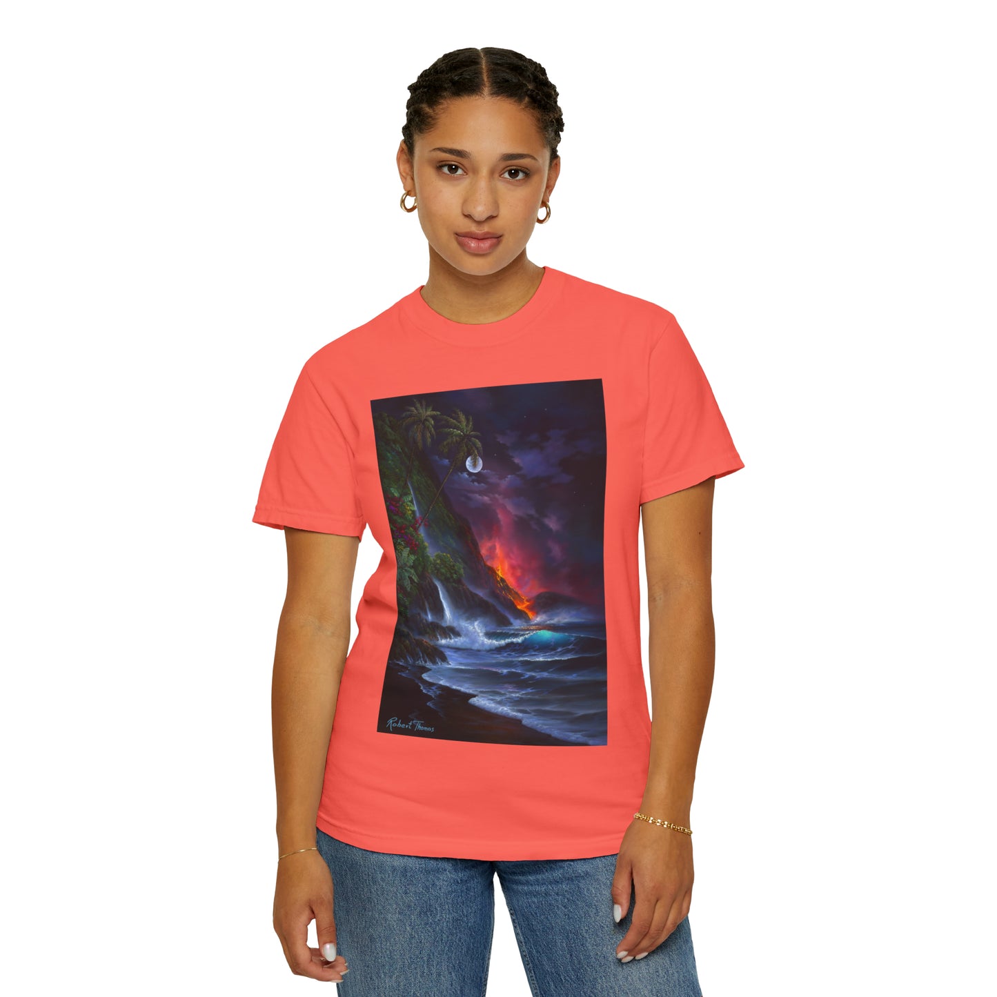 OMG! This Shirt is HOT!!! Robert Thomas Volcano Passion!!! Unisex Garment-Dyed T-shirt