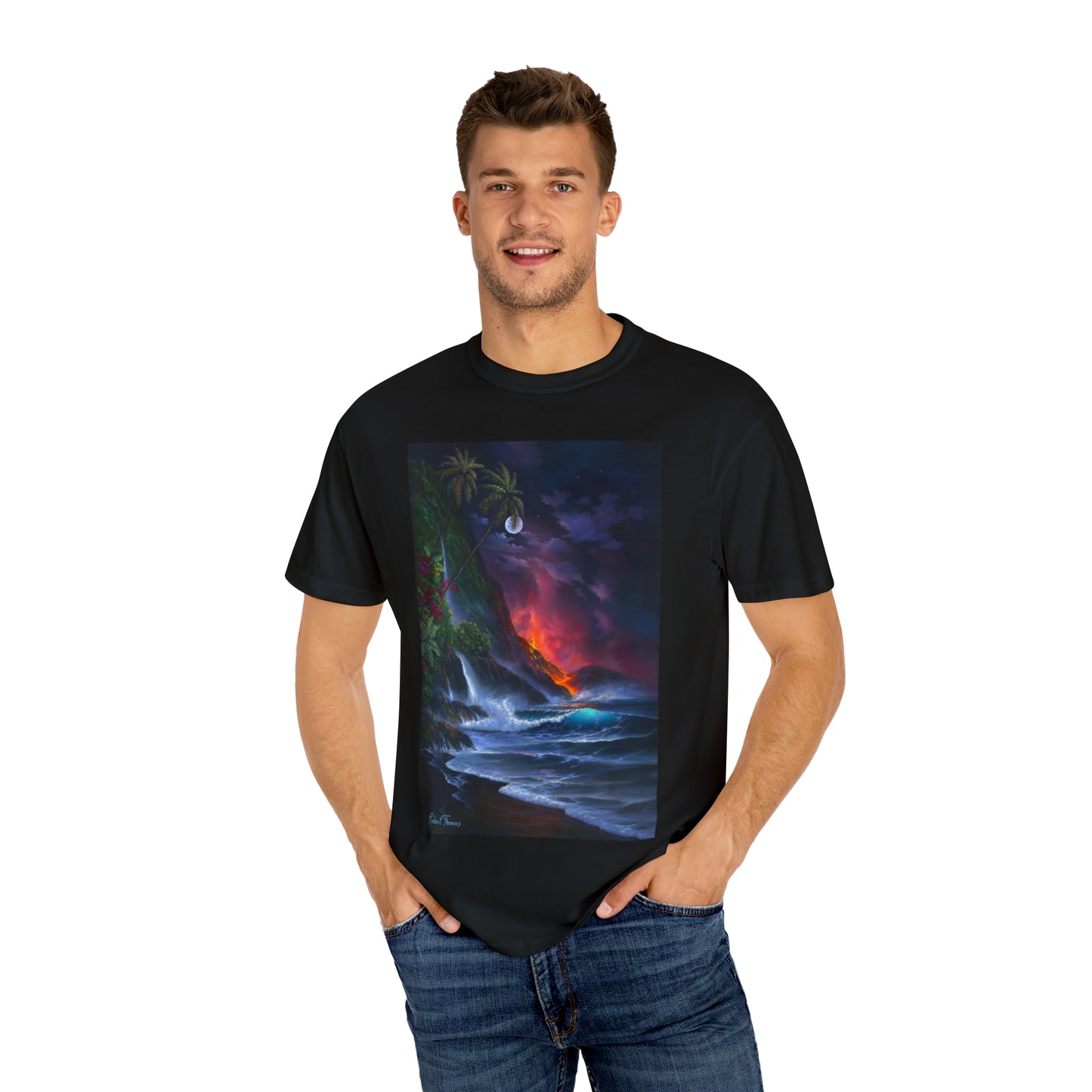 OMG! This Shirt is HOT!!! Robert Thomas Volcano Passion!!! Unisex Garment-Dyed T-shirt