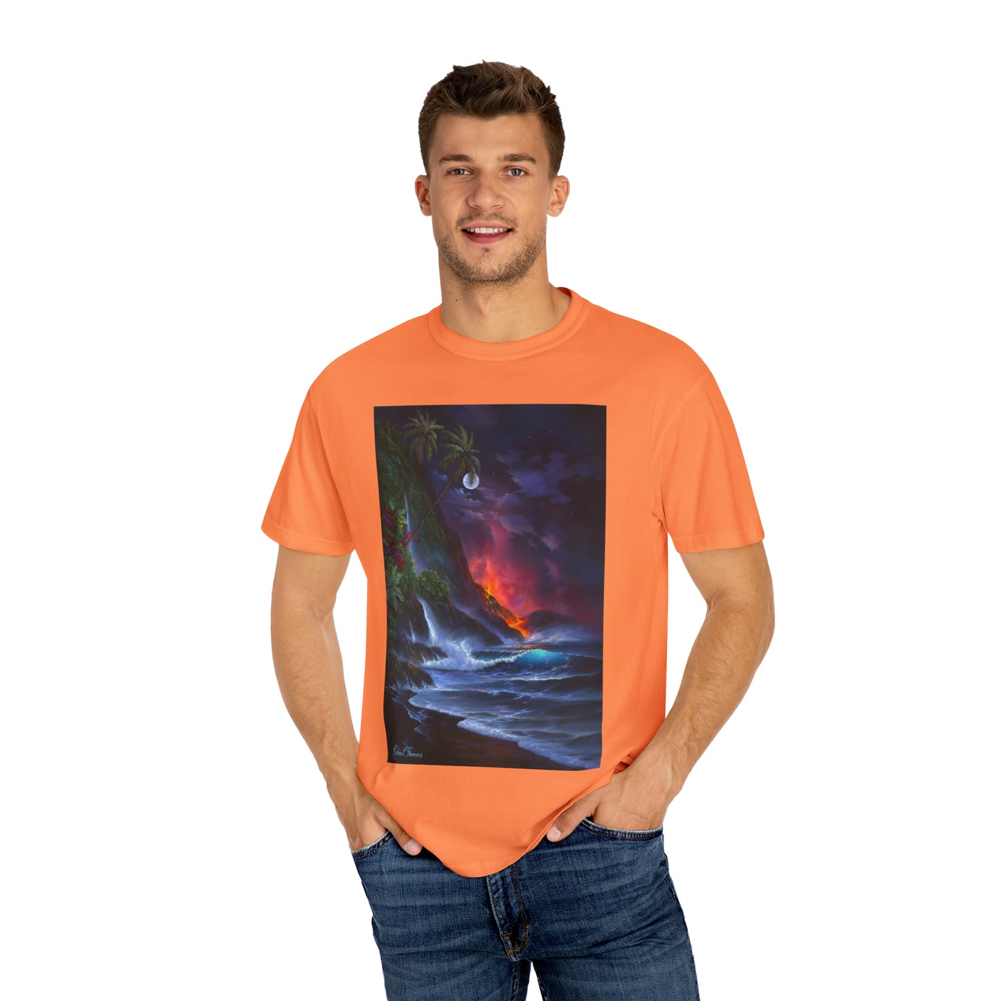 OMG! This Shirt is HOT!!! Robert Thomas Volcano Passion!!! Unisex Garment-Dyed T-shirt