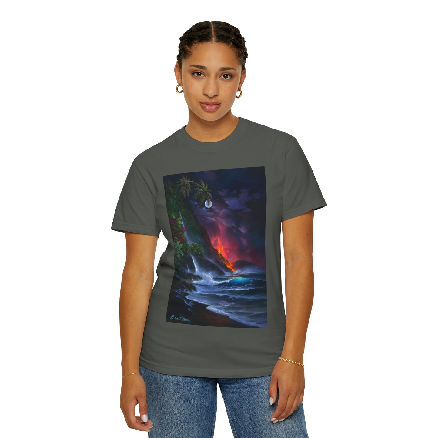 OMG! This Shirt is HOT!!! Robert Thomas Volcano Passion!!! Unisex Garment-Dyed T-shirt