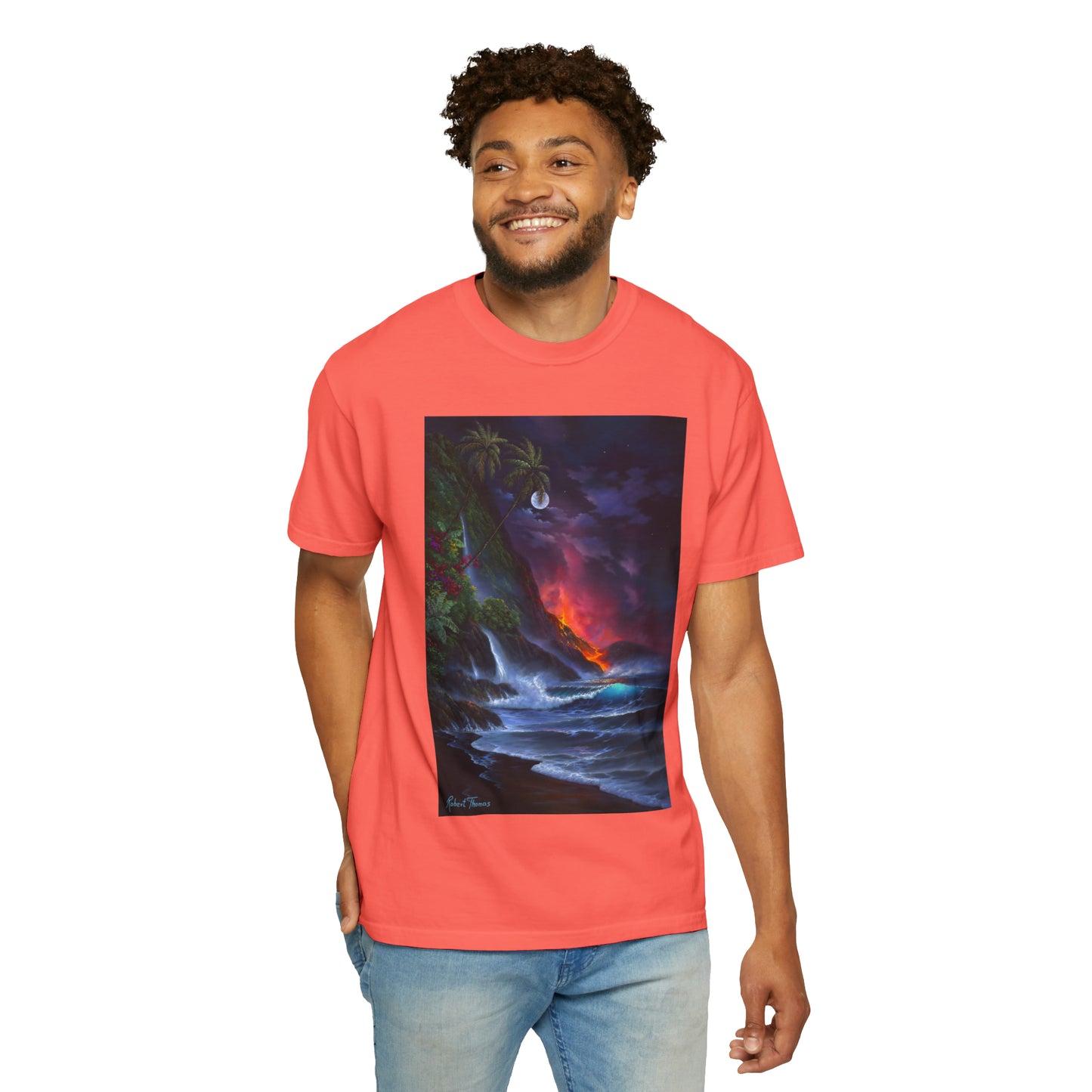 OMG! This Shirt is HOT!!! Robert Thomas Volcano Passion!!! Unisex Garment-Dyed T-shirt