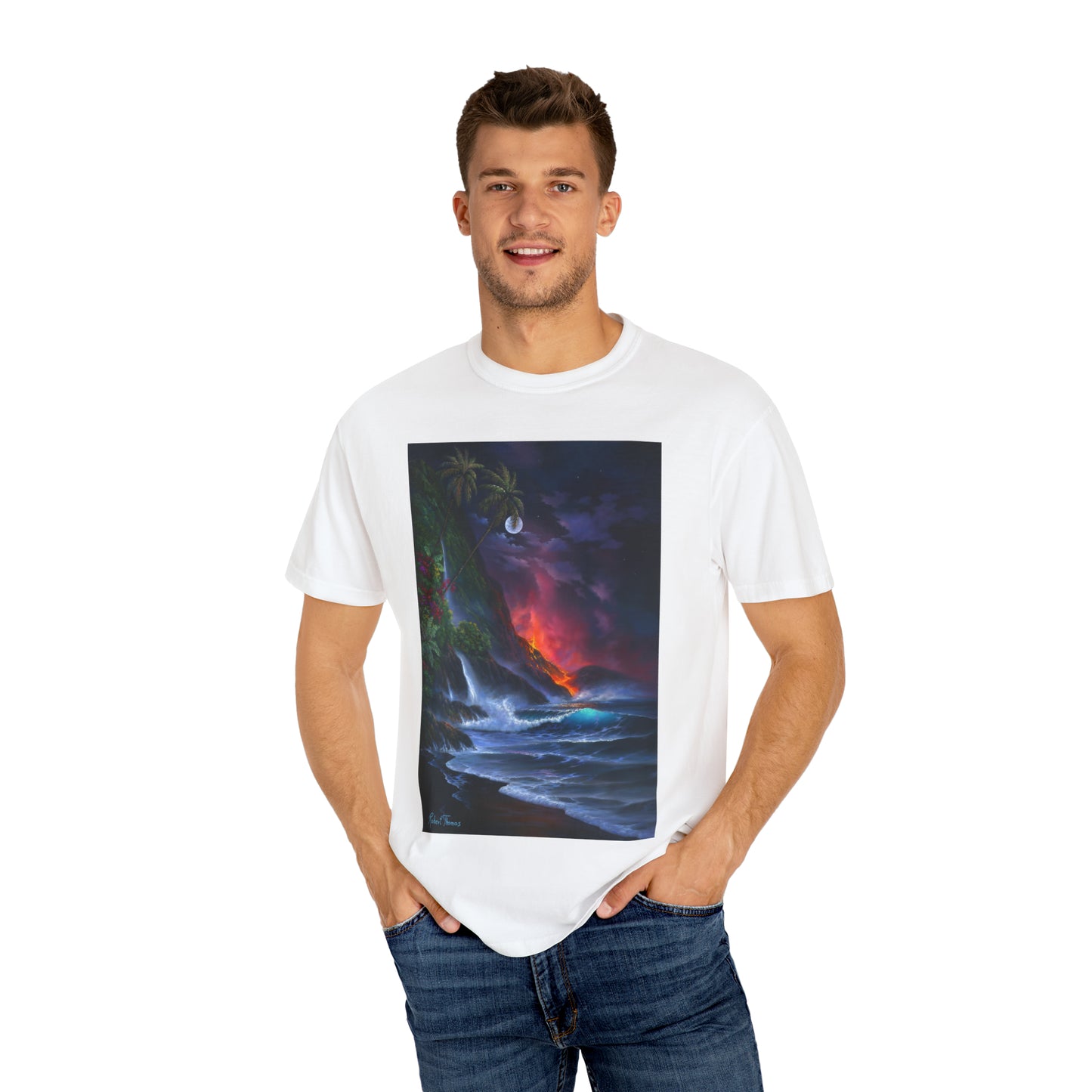 OMG! This Shirt is HOT!!! Robert Thomas Volcano Passion!!! Unisex Garment-Dyed T-shirt