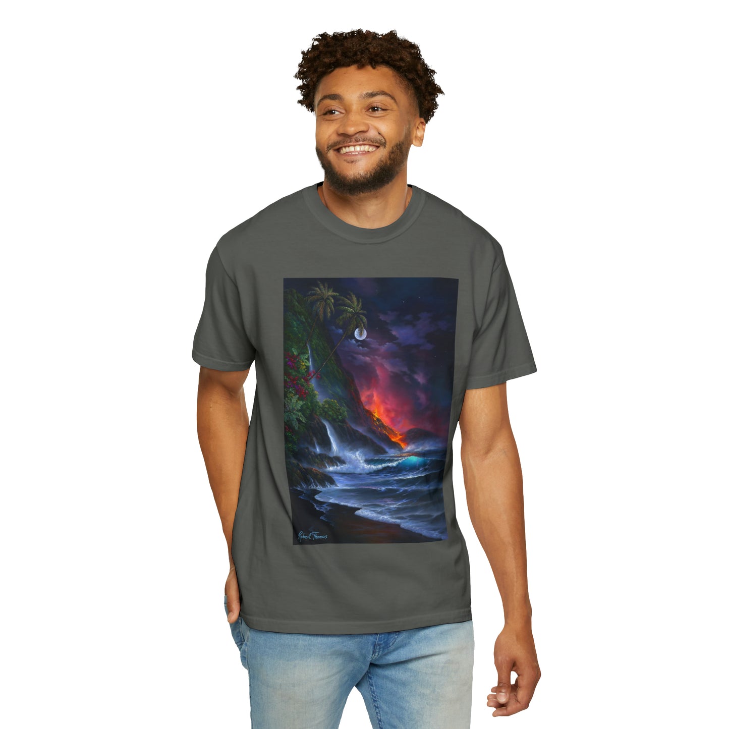 OMG! This Shirt is HOT!!! Robert Thomas Volcano Passion!!! Unisex Garment-Dyed T-shirt