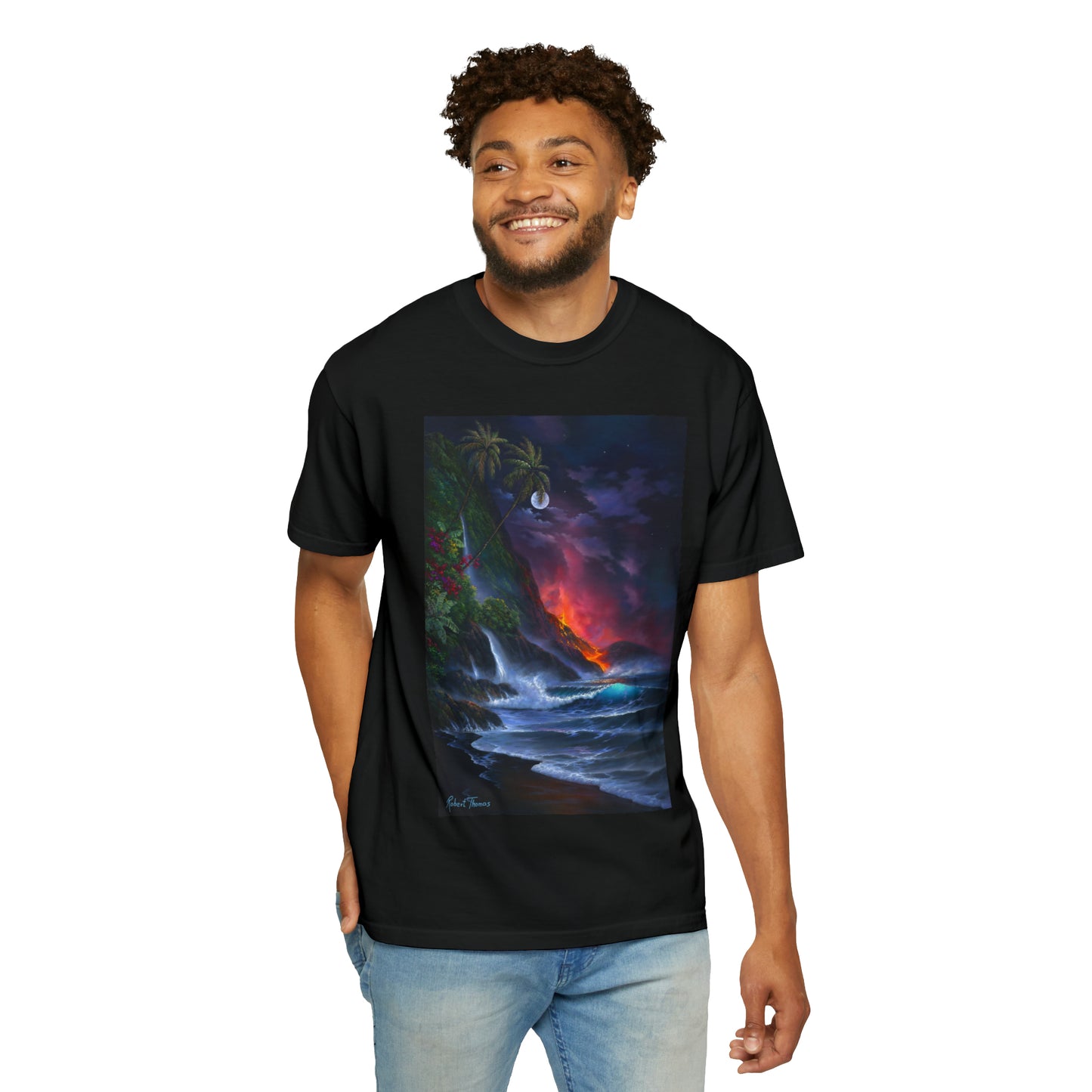 OMG! This Shirt is HOT!!! Robert Thomas Volcano Passion!!! Unisex Garment-Dyed T-shirt