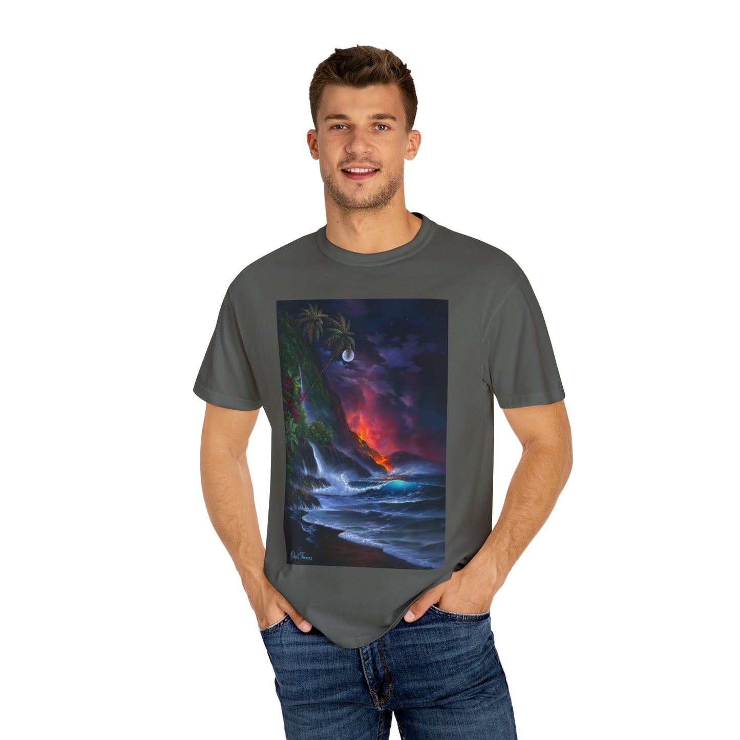 OMG! This Shirt is HOT!!! Robert Thomas Volcano Passion!!! Unisex Garment-Dyed T-shirt