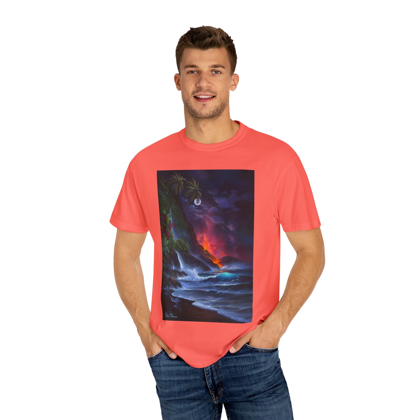 OMG! This Shirt is HOT!!! Robert Thomas Volcano Passion!!! Unisex Garment-Dyed T-shirt