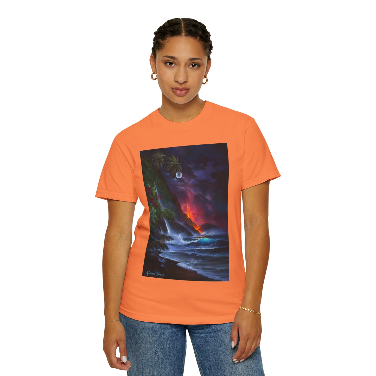 OMG! This Shirt is HOT!!! Robert Thomas Volcano Passion!!! Unisex Garment-Dyed T-shirt