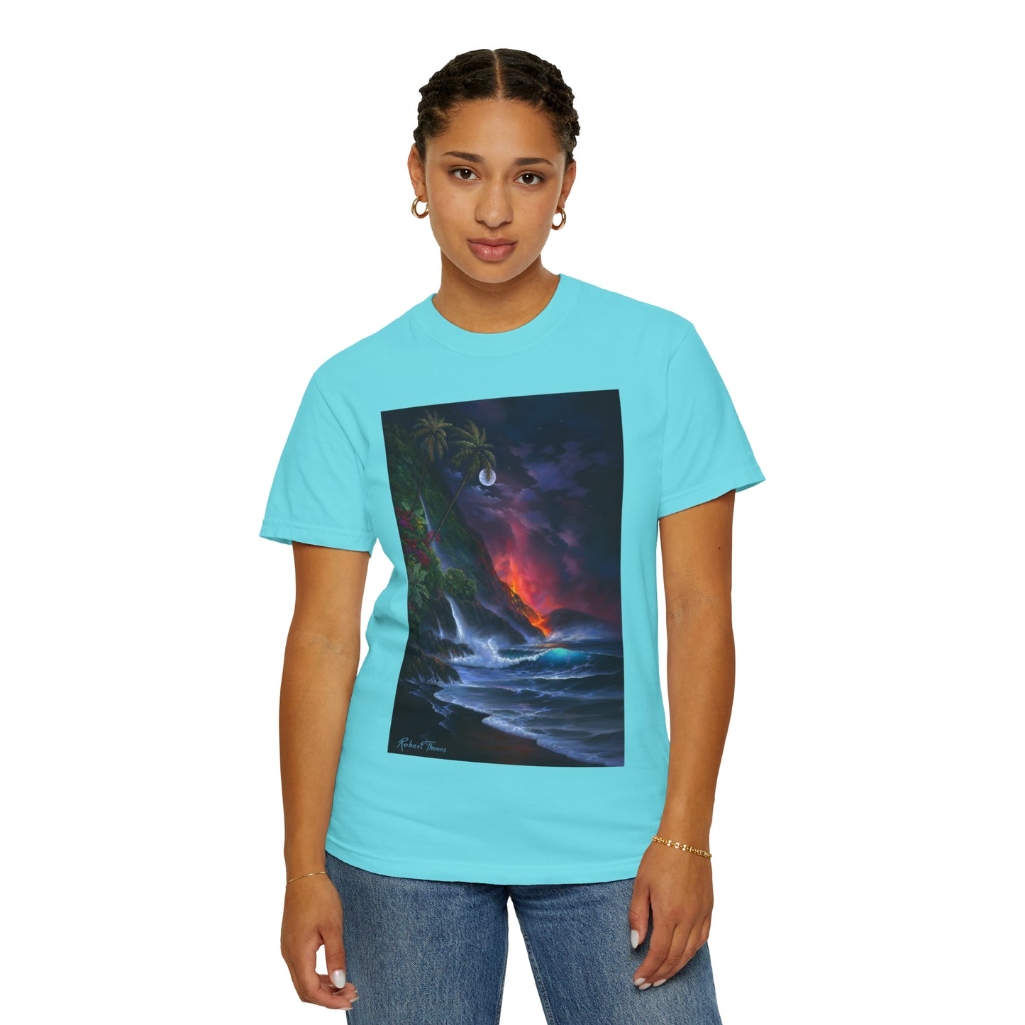 OMG! This Shirt is HOT!!! Robert Thomas Volcano Passion!!! Unisex Garment-Dyed T-shirt